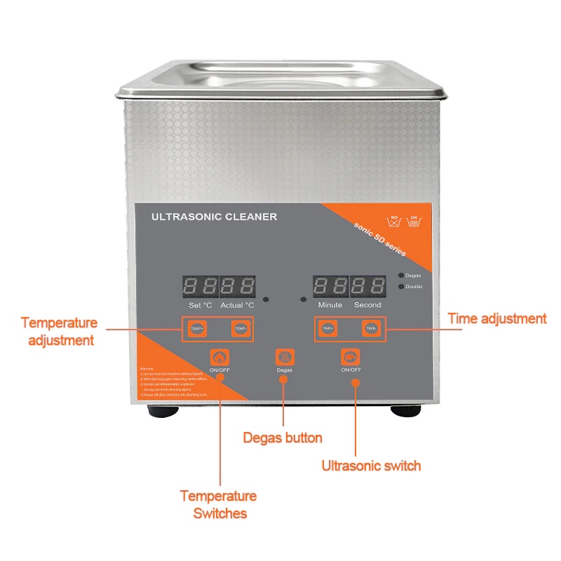 Ultrasonic cleaner, large volume 2L capacity Hobbyist.co.nz